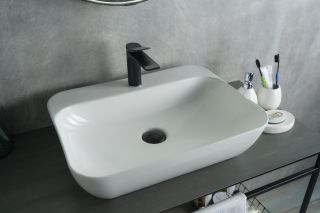 Раковина Gid N9047 51184 накладная белая 55x42x15